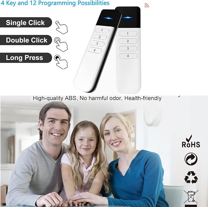 Wireless Zigbee Smart Button, 12 Scene Controller, 4-Way Remote Control Button - Image 5
