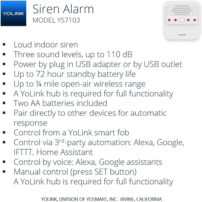 Smart Siren Alarm, Wireless Home Security Alarm - Image 2