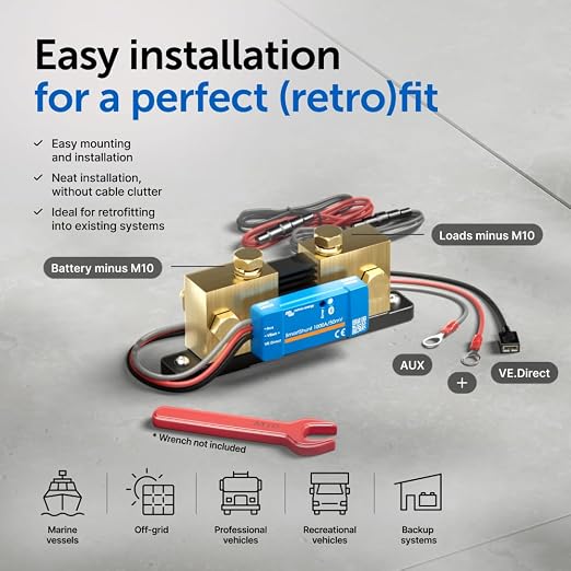 Victron Energy SmartShunt IP65 Battery Monitor- Victron Smart Shunt - Image 6