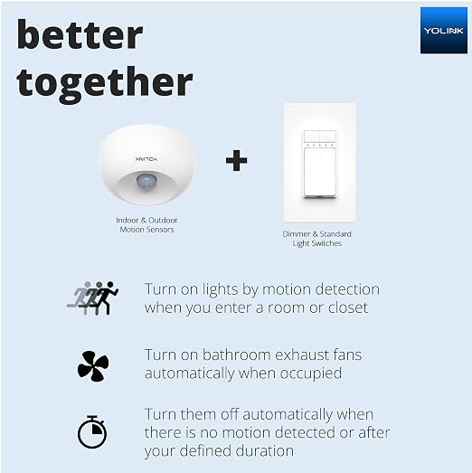 YoLink Smart Dimmer Switch, IFTTT Integration, Neutral Wire & YoLink Hub is - Image 6