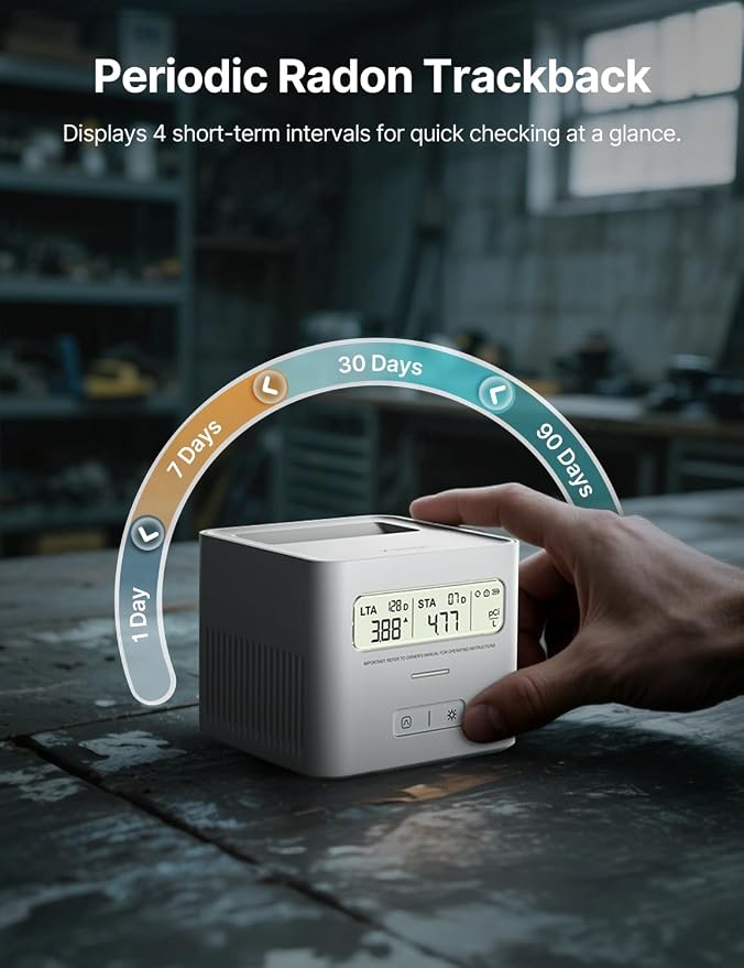 X-Sense Radon Detector for Home, Zero Lab Fees, No Installation Required - Image 3