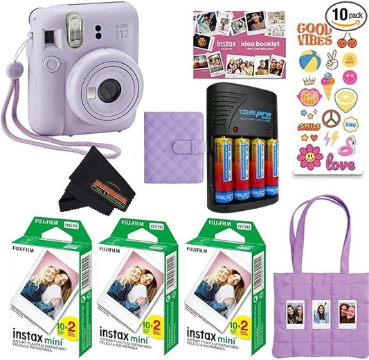 Fujifilm INSTAX MINI 12 Blue Bundle 2025) by FUJIFILM