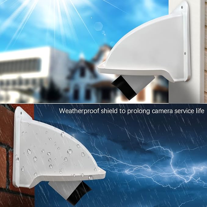 OOSSXX Universal Security Camera Sun Rain Cover Shield Cover Shield - Image 9