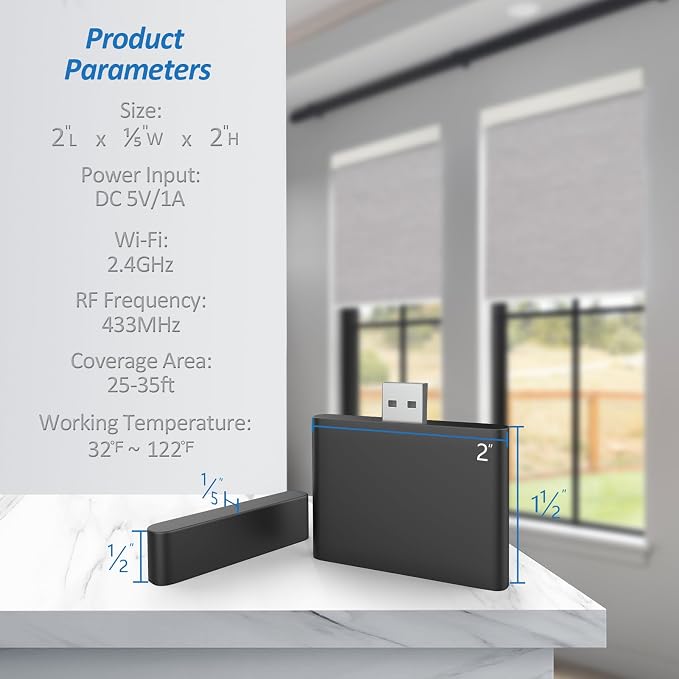 Smart Bridge, Hub for Motorized Blinds Compatible - Image 6