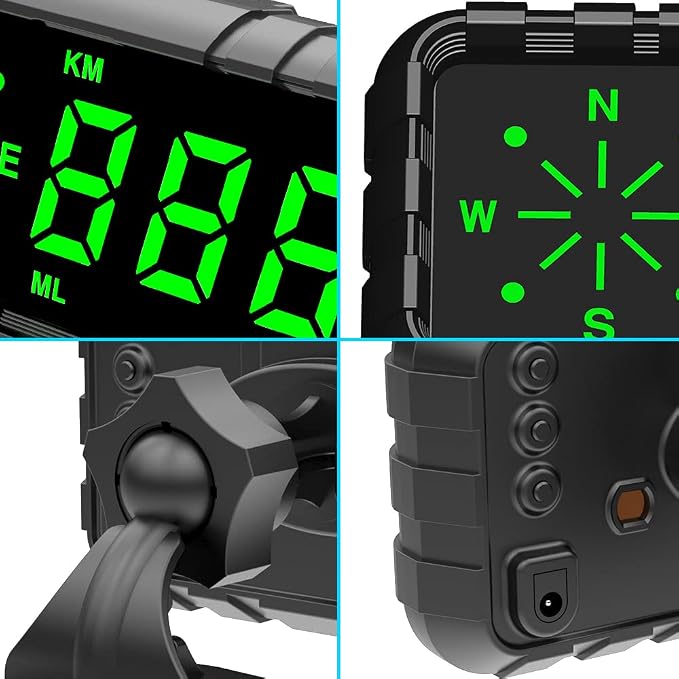 Kingneed HUD Speedometer Odometer Compass Head Up Display GPS Digital Display - Image 3