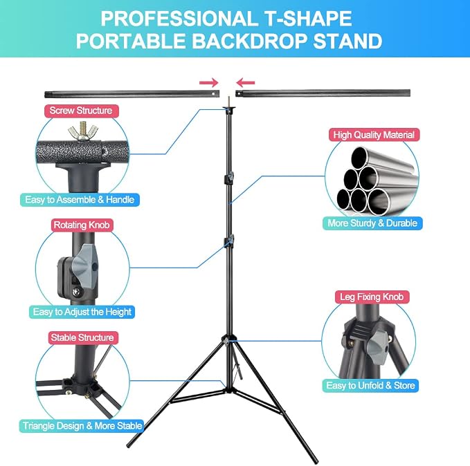 Green Screen Backdrop with Stand - Image 4