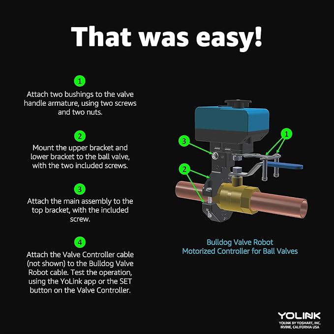 YoLink Smart Water Valve Controller 2, - Image 4