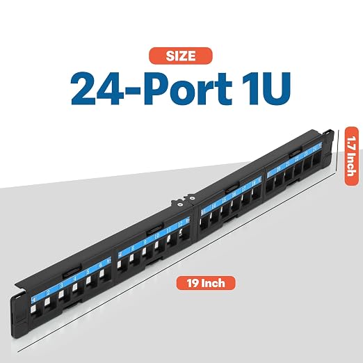 Everest 24 Port Keystone Patch Panel - Image 2