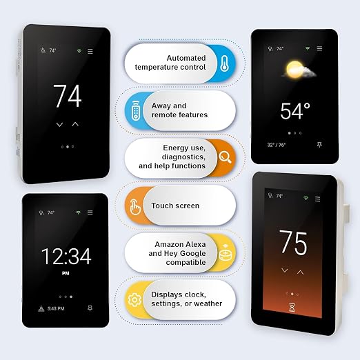 SunTouch SunStat ConnectPlus Touchscreen Programmable Smart Voice-Activated - Image 2