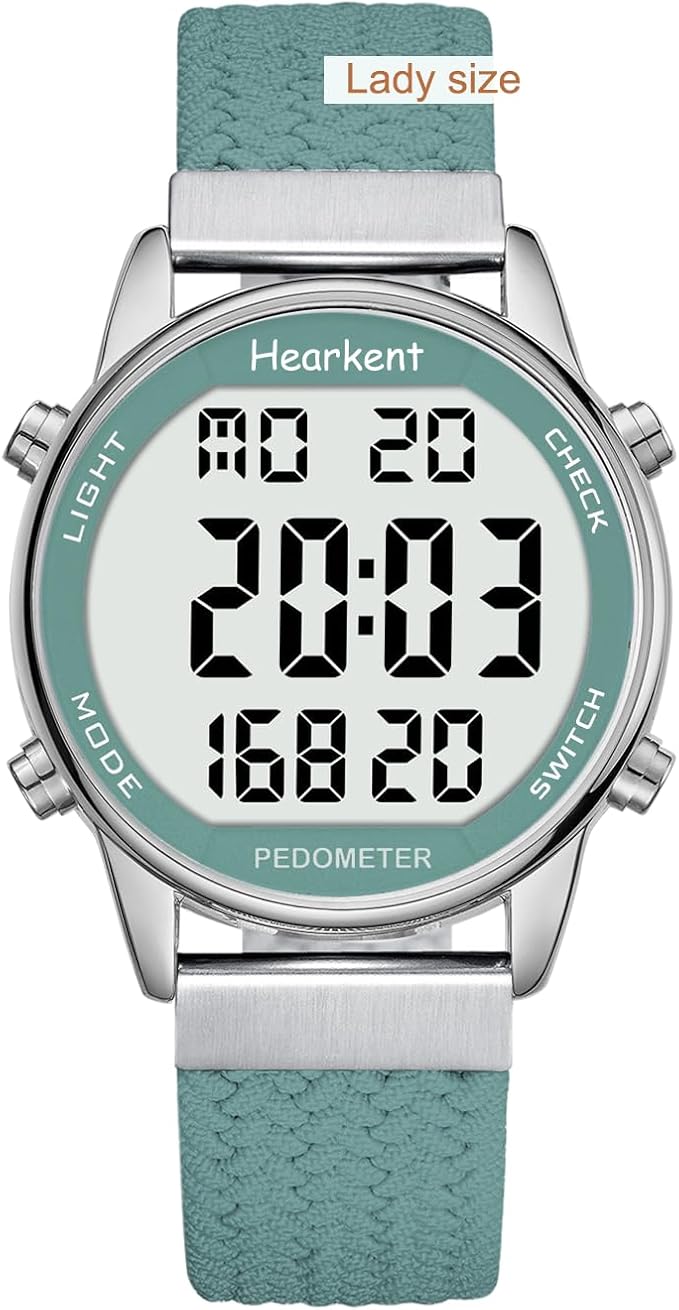 Hearkent Pedometer Watch for Walking Steps and Miles-Men&Women-Step Counter for by Hearkent