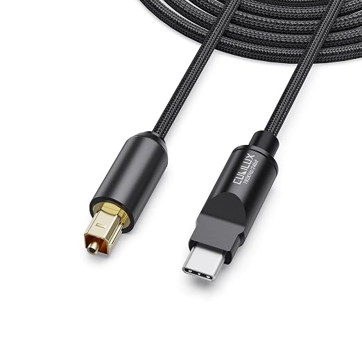 Cubilux USB C to TOSLINK Optical Audio Cable, Unidirectional Type C to SPDIF by Cubilux