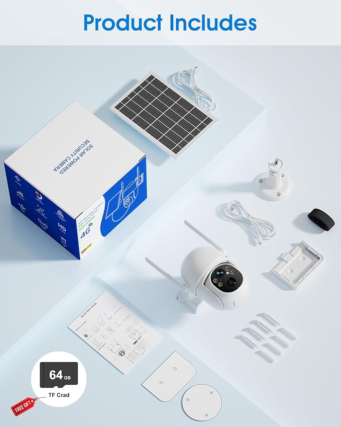 SANSCO 4G LTE Cellular Solar Security Camera Wireless Outdoor, Lifetime Free - Image 7