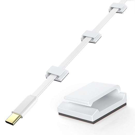 AGPTEK Ethernet Cable Clips, Flat Cord Clips Small Cable Holder Management by AGPTEK