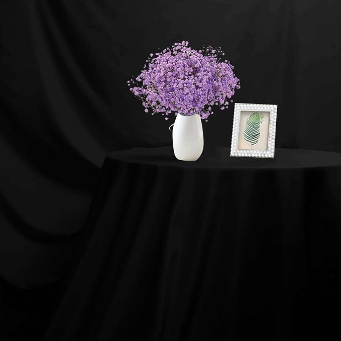 10x8FT Black Backdrop for Photography, High Density Polyester Fabric Background - Image 7