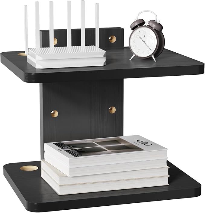 WALI Floating TV Shelf, 2 Tier Projector Shelf by WALI