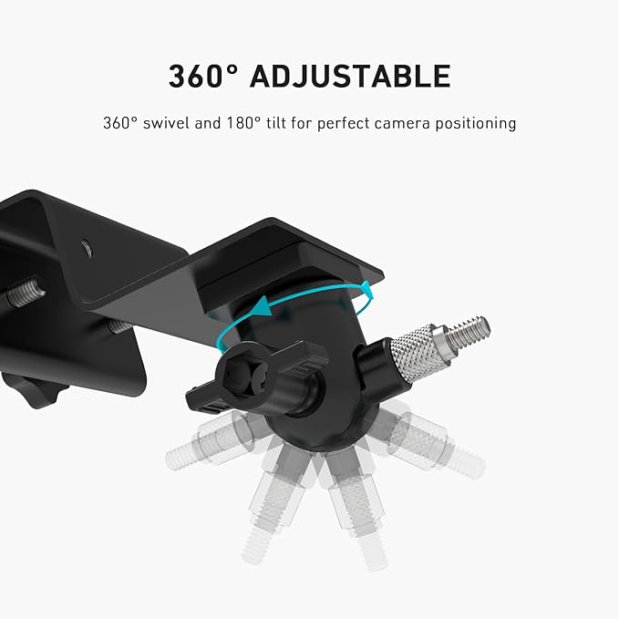 Holicfun Gutter Mount for Ring, and Arlo Outdoor Security Cameras, No-Drill - Image 5