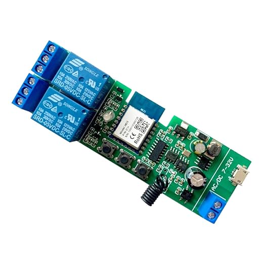 Updated WiFi Wireless Smart Switch Inching Self-Locking Relay Module, Set by MHCOZY