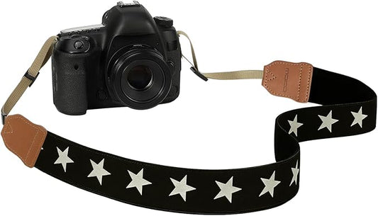MoKo Camera Strap, Cotton Vintage Embroidered Camera Strap, Adjustable Neck & by MoKo