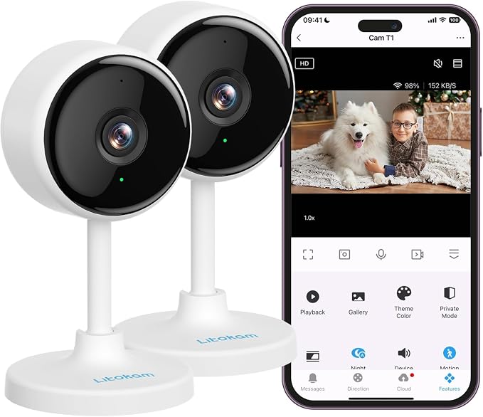 litokam Indoor Camera, Cameras for Home Security by litokam