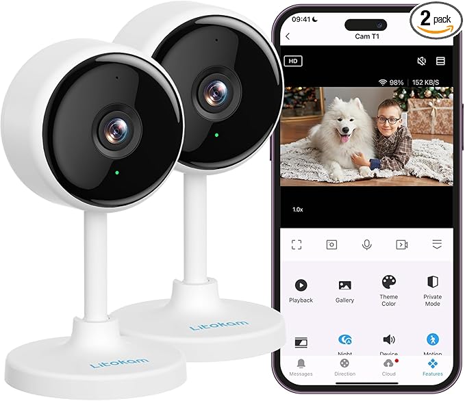 litokam Indoor Cameras for Home Security by litokam