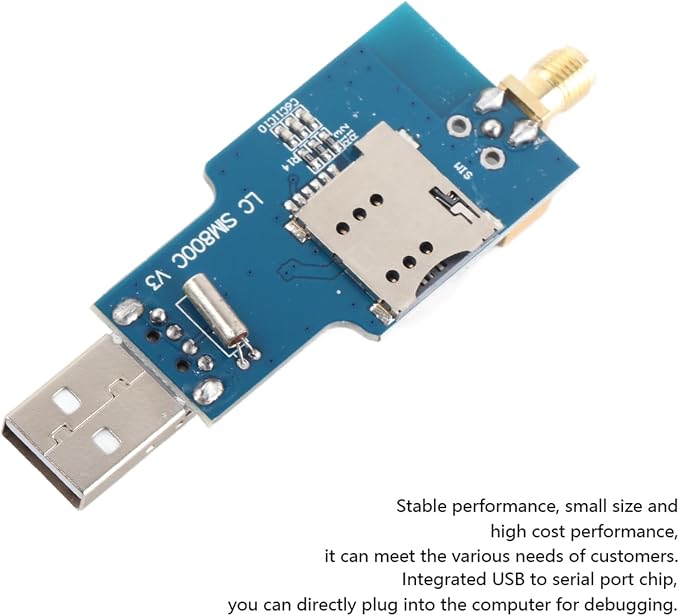 USB to GSM Module, Low Consumption PCB Board Electronic Component, SIM800C Runs - Image 4