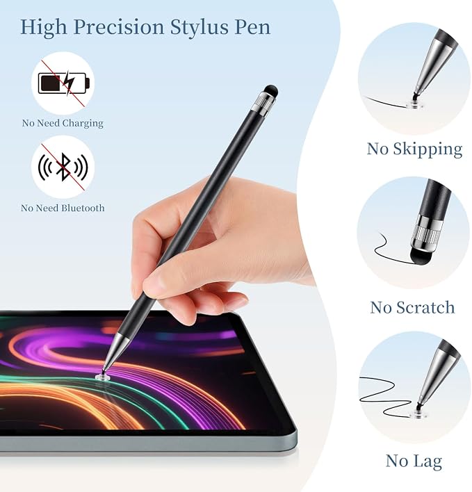 ChaoQ 2-in-1 Stylus Pen for Touchscreen, 6 High Sensitivity Stylus - Image 4