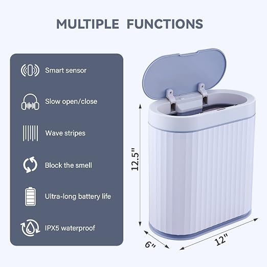 ELPHECO Bathroom Trash Can - Image 6