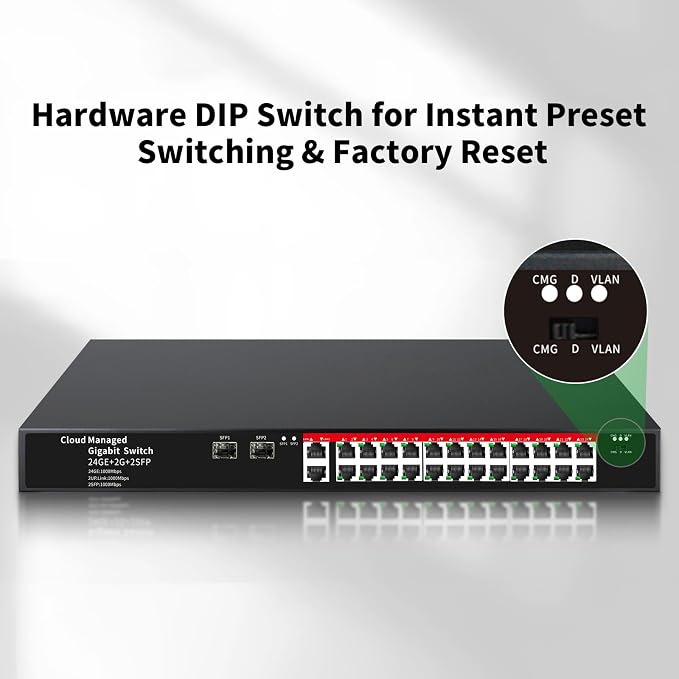 STEAMEMO 26-Port Gigabit Ethernet Switch | Smart Managed - Image 4