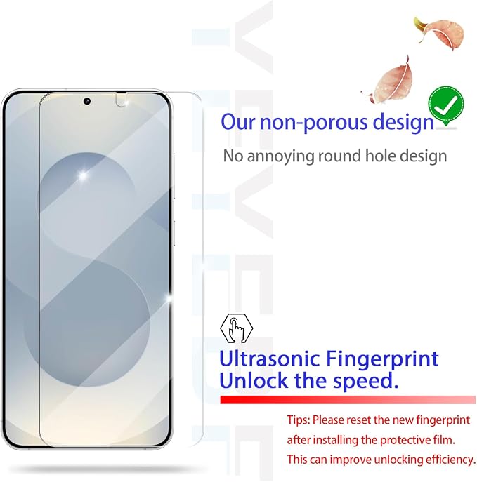 Screen Protector for Samsung Galaxy S25, Tempered Glass for Galaxy S25 & Camera - Image 4