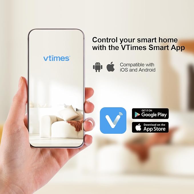 VTimes 1080P Pan/Tilt Indoor Camera Wireless, WiFi Cameras - Image 9