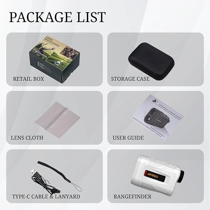 7 in 1 Golf Laser Rangefinder 6X Magnification - Image 9