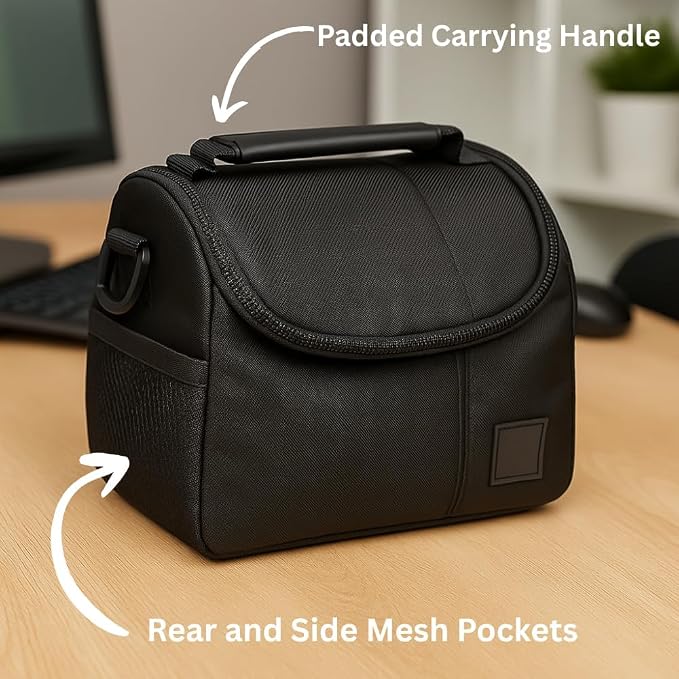 eCostConnection Medium Camera Bag Case – Soft Padded Camera Equipment Bag - Image 3
