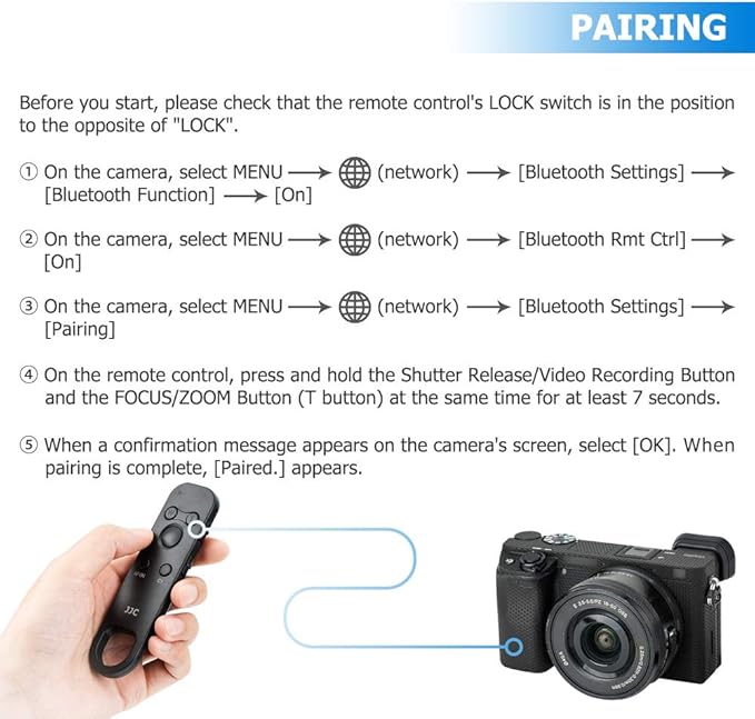 JJC RMT-P1BT Bluetooth Wireless Remote Control Commander - Image 4