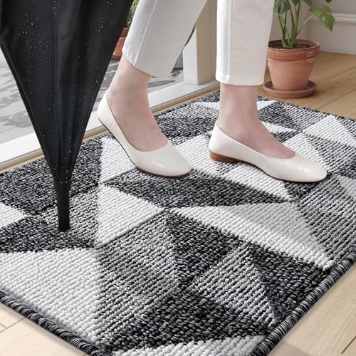 OLANLY Door Mat Indoor Entrance Washable 47x23, Odor-Free Low-Profile Front - Image 2