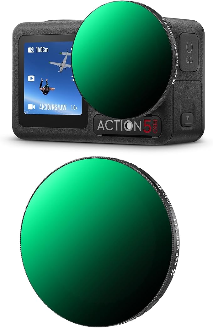 K&F CONCEPT Push in Fit Variable ND32-512 Filter Compatible by KFCONCEPT