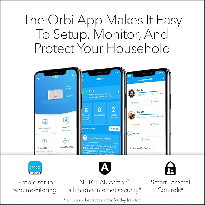 NETGEAR Orbi Whole Home Mesh WiFi System – Router Replacement Covers up to 4 - Image 7