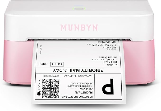 MUNBYN Bluetooth Thermal Label Printer RW403B, Wireless 4x6 Shipping Label by MUNBYN