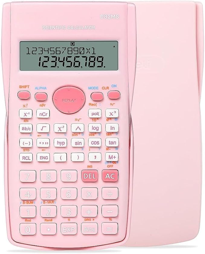 Scientific Calculator, 2 Line Cute Scientific Math Calculator Function by NIODEL