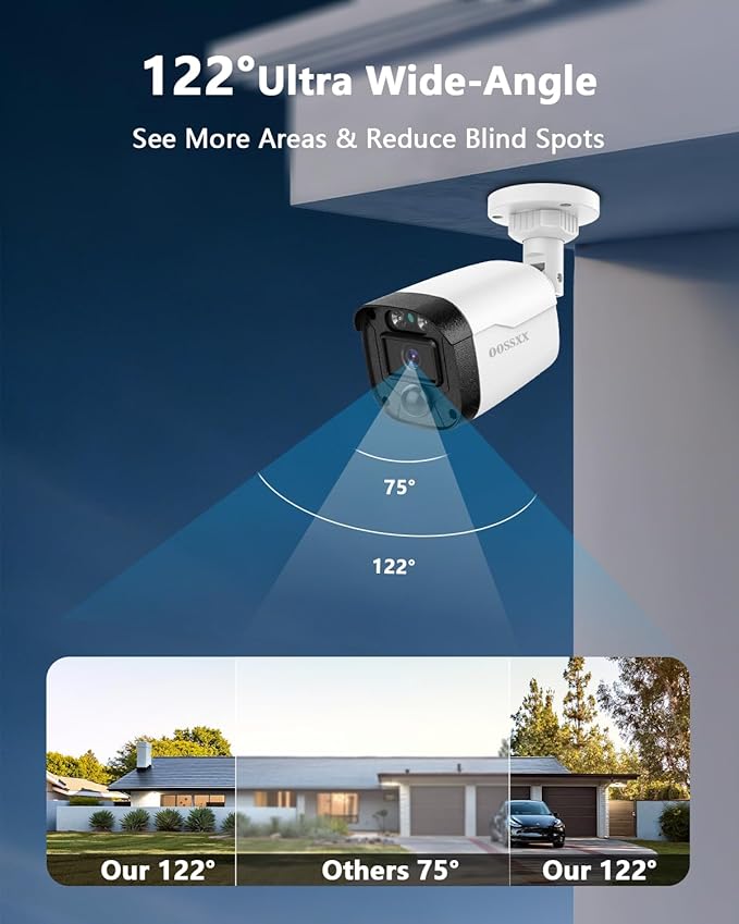 {2026 Update} 5MP Wired Security Camera System Outdoor, 8CH DVR - Image 2