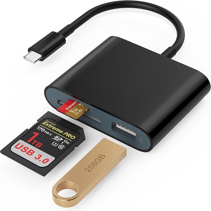 SD Card Reader, USB 3.0 Type C High Speed to SD/TF Card Adapter - Image 8
