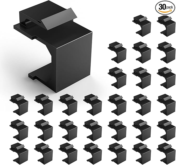 VCE UL Listed Blank Keystone Jack Inserts by VCE