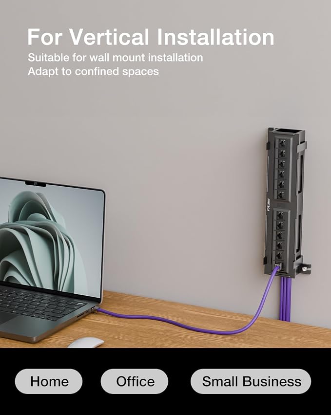 VCELINK 12-Port Cat6 Patch Panel 1000 Mbps - Image 7