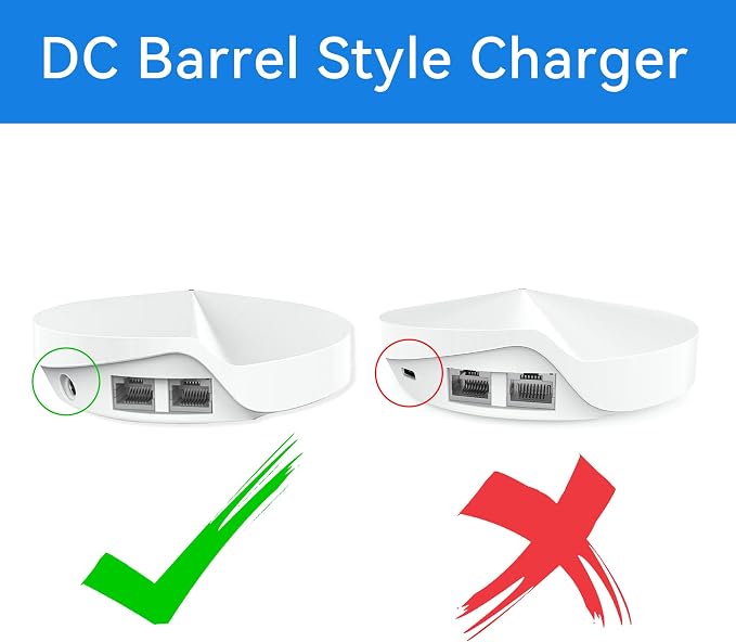 12V AC DC Adapter Charger for TP-Link Deco Mesh WiFi System Models S4 M3 M4 M5 - Image 4