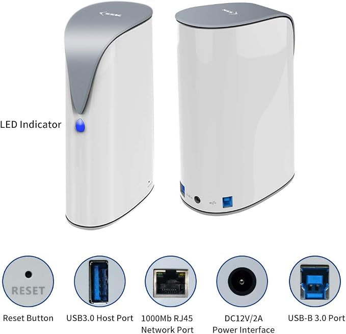 SSK 4TB Personal Cloud Network Attached Storage Support Wireless Remote Access - Image 7