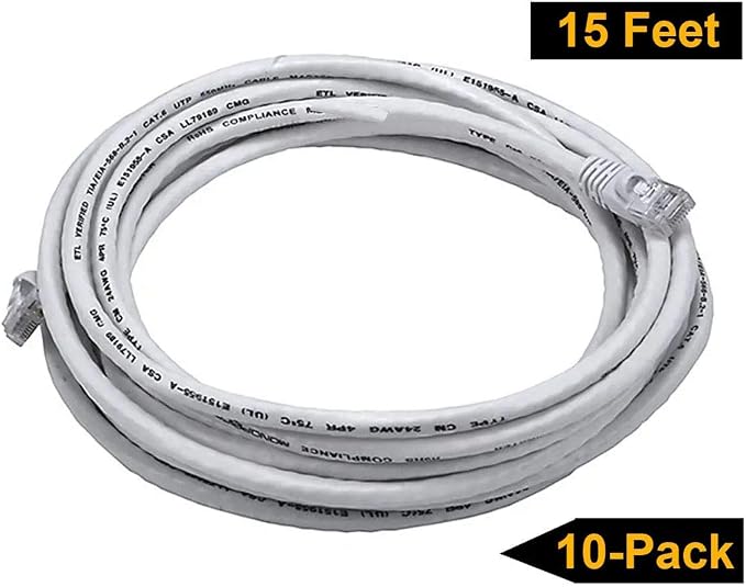 iMBAPrice 15 ' Cat5e Network Ethernet Patch Cable, 10 Pack - Image 6