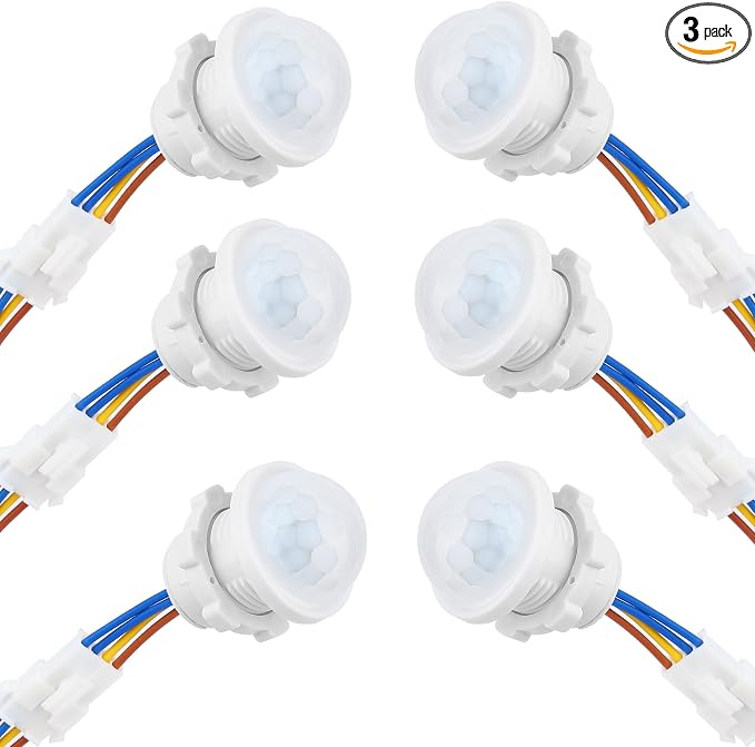 6-Pack Motion Sensor Light Switch, PIR Infrared Sensor, 30S Time Delay by Qtcial