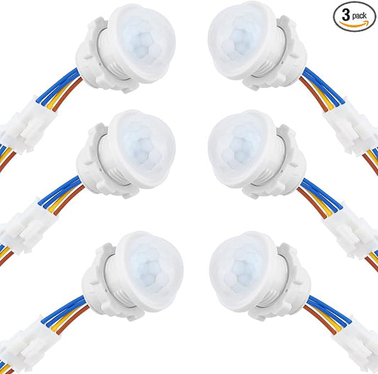 6-Pack Motion Sensor Light Switch, PIR Infrared Sensor, 30S Time Delay by Qtcial