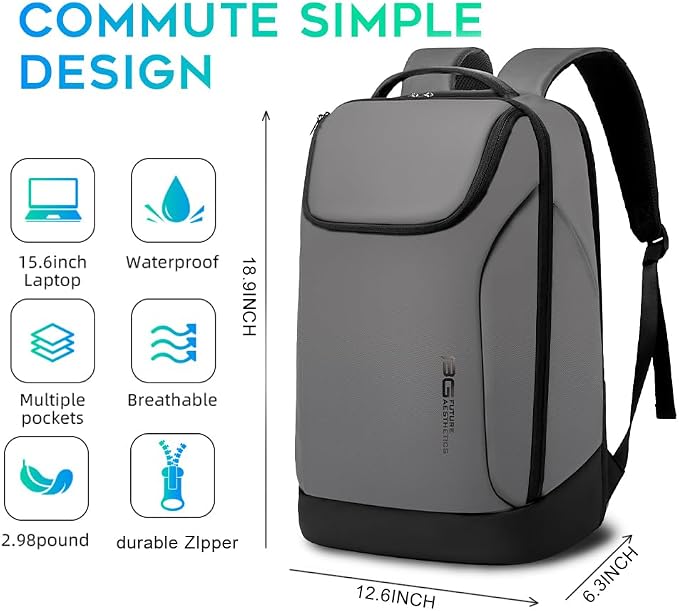BANGE Business Commute Backpack Waterproof fit 15.6 Inch Commute backpack - Image 5