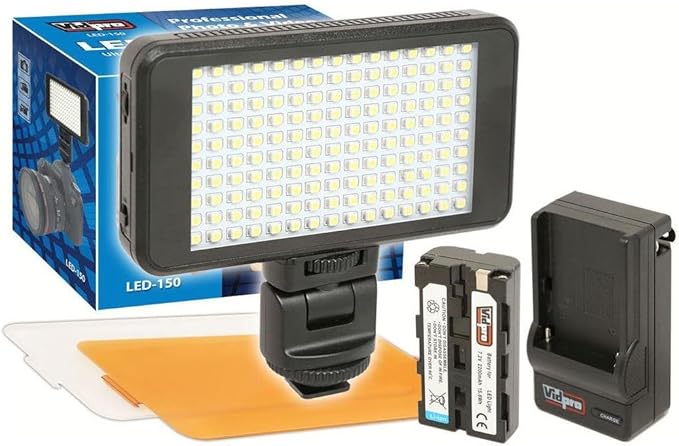 Vidpro LED-150 Photo and Video Light Kit by Vidpro