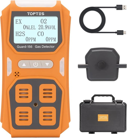 TopTes Guard-156 4 Gas Monitor Multi Gas Detector by TopTesToolsforHomeSafety